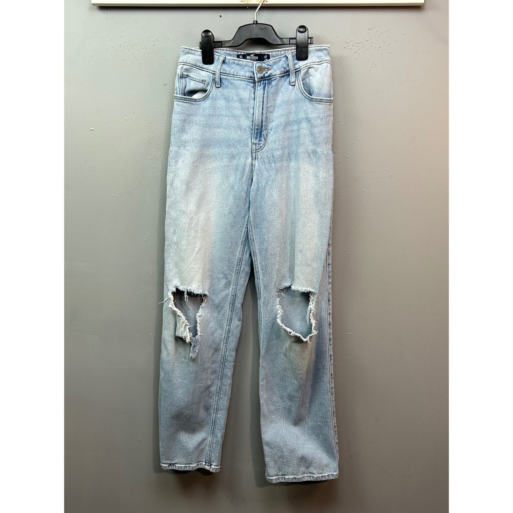 Hollister Jeans Womens 5S Light Blue Ultra High-Rise Dad Jean Vintage Stretch